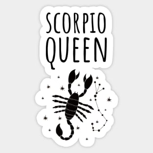 scorpio queen Sticker